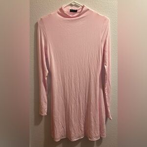 Naked Wardrobe Light Pink long Sleeve Dress